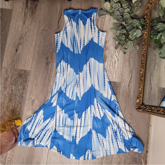 Blue/White Dress by MT Collection. Size S - Picture 3 of 4